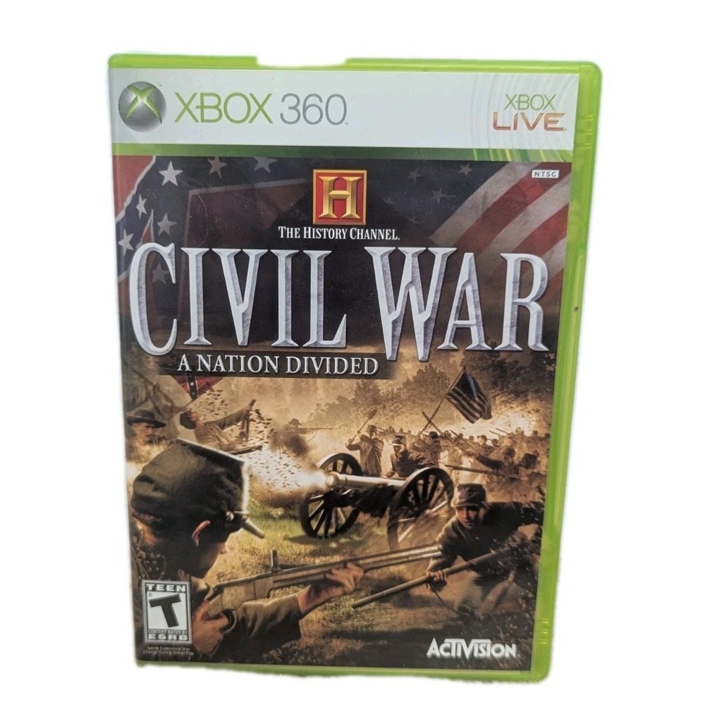 History Channel Civil War A Nation Divided Microsoft Xbox 360 Complete